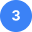 Blue circular badge icon with the white number 3 centered inside it.