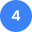 Blue circular badge icon with the white number 4 centered inside it.